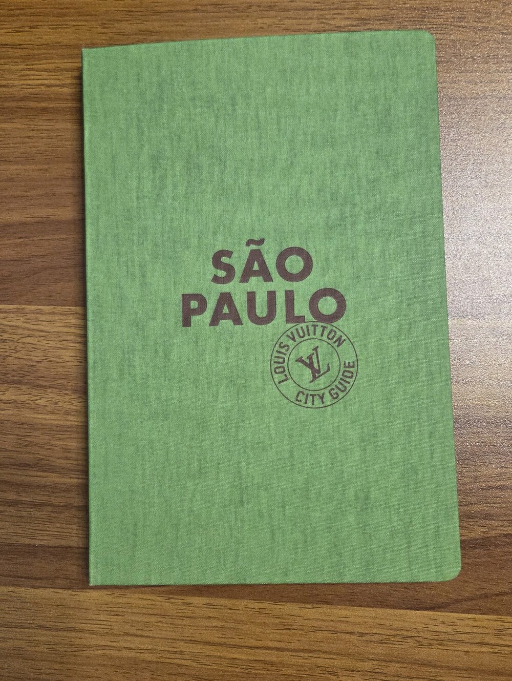 Authentic Louis Vuitton City Guide São Paulo Travel Book Hardcover Green